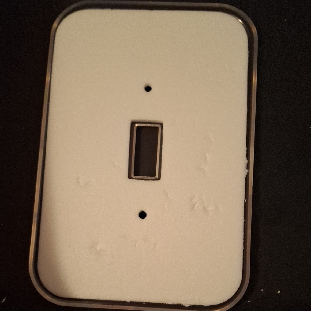 Clear Single Toggle Light Switch Cover Plate - Picture 2 of 2